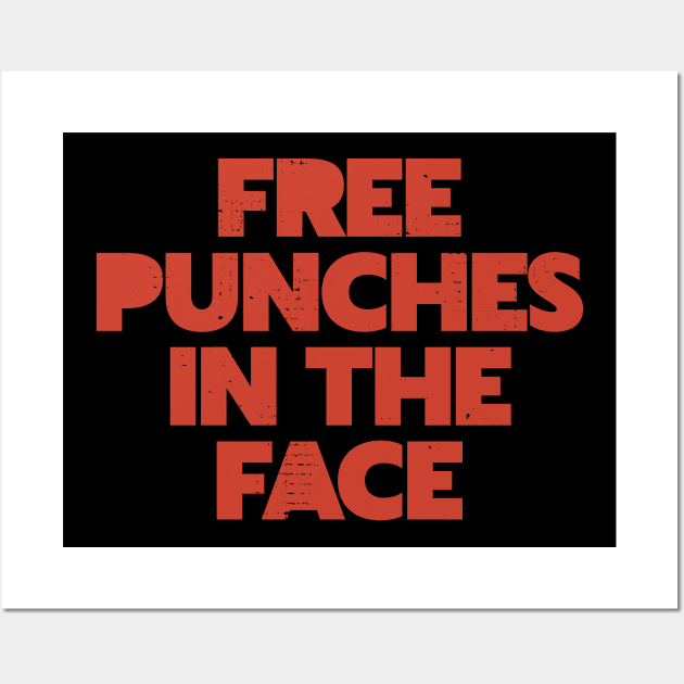 Free Punches In The Face Wall Art by darklordpug